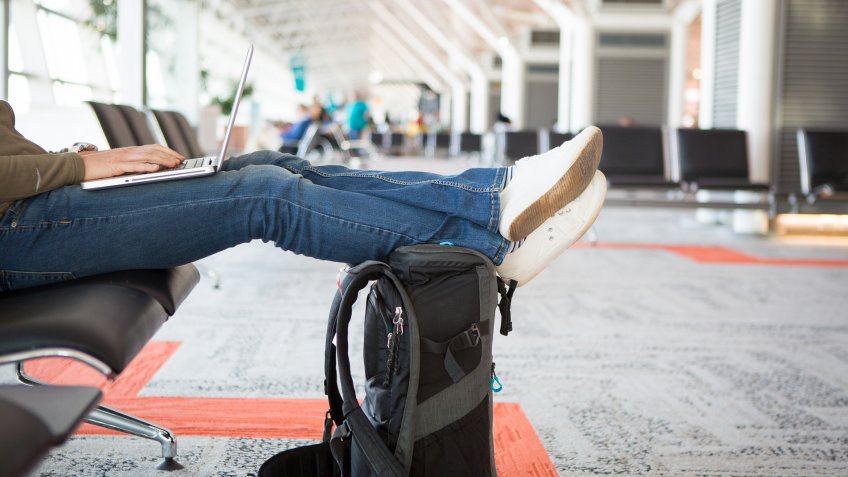Airport, Airport Terminal, South Africa, Cape Town, Carry-On Luggage.