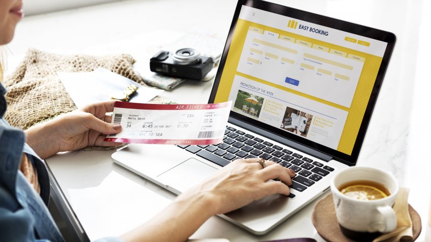 searching for airplane tickets