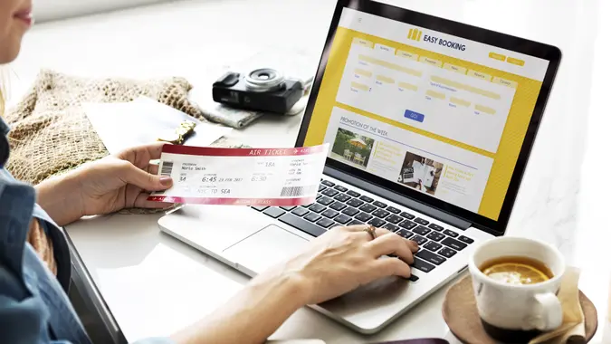 searching for airplane tickets