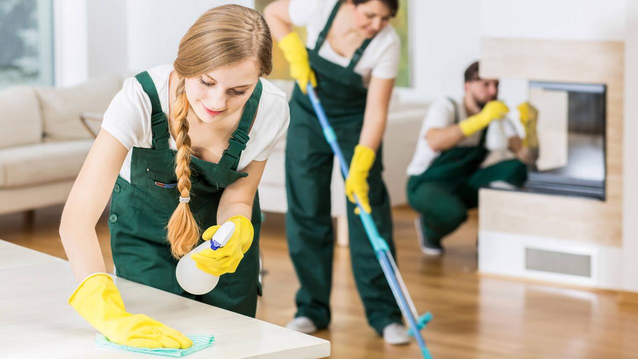 House cleaning conducted by professionals