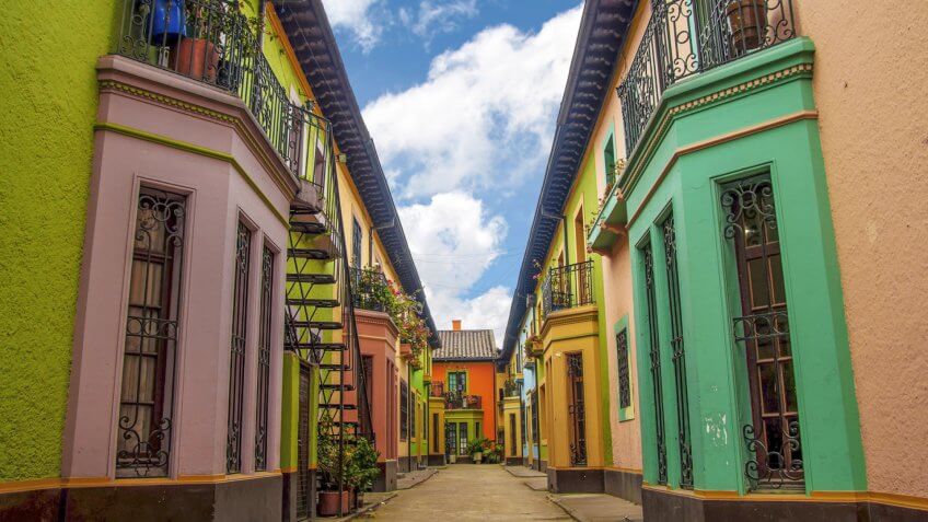 Historic Colorful Buildings.