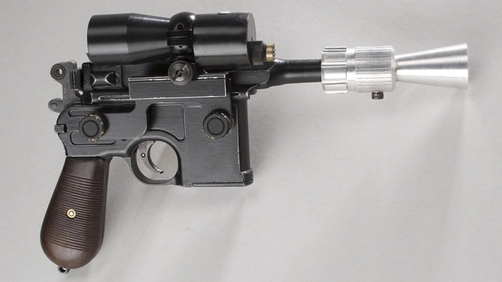 Mandatory Credit: Photo by Solent News/REX/Shutterstock (742443i)Original Han Solo blaster.