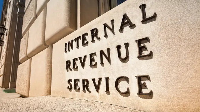 Internal Revenue Service federal building Washington DC USA.
