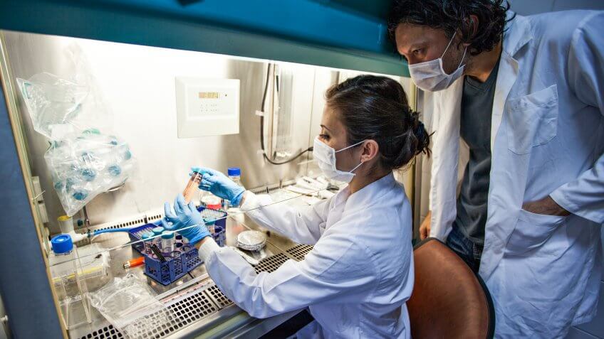 Clinical Laboratory Technicians in the lab