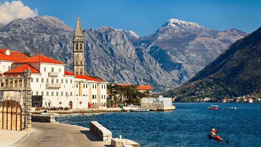 Perast, Bay of Kotor, Montenegro.