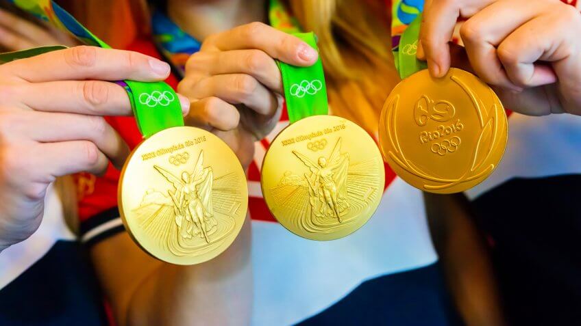 Olympic gold medallion