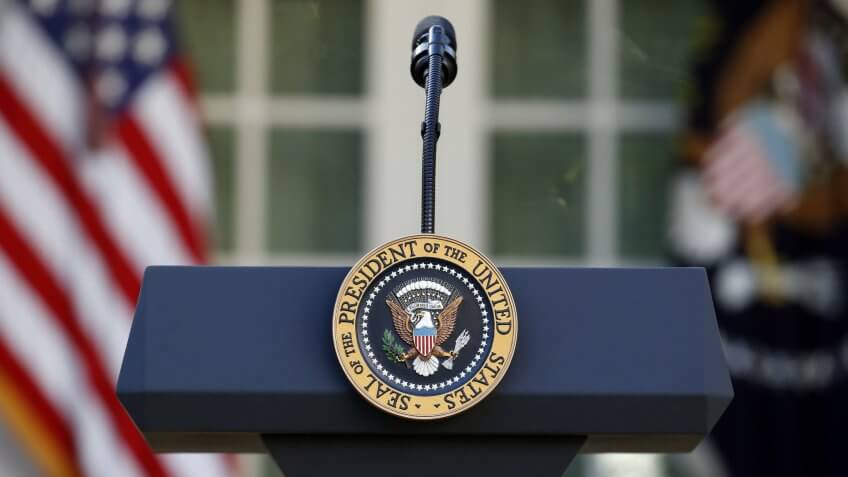 United States of America Presidential podium
