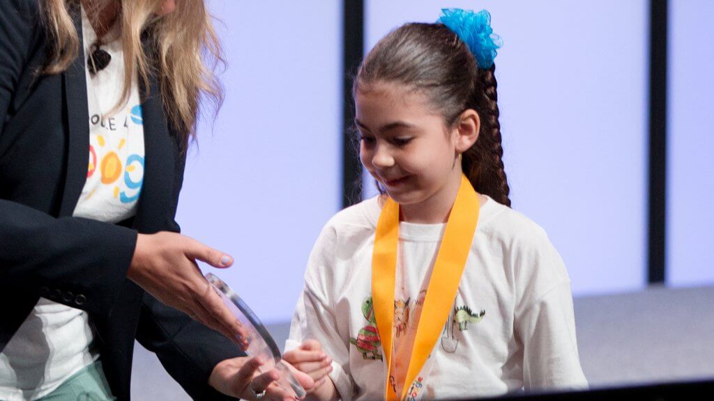 Sarah Gomez-Lane, winner of Doodle 4 Google 2018.