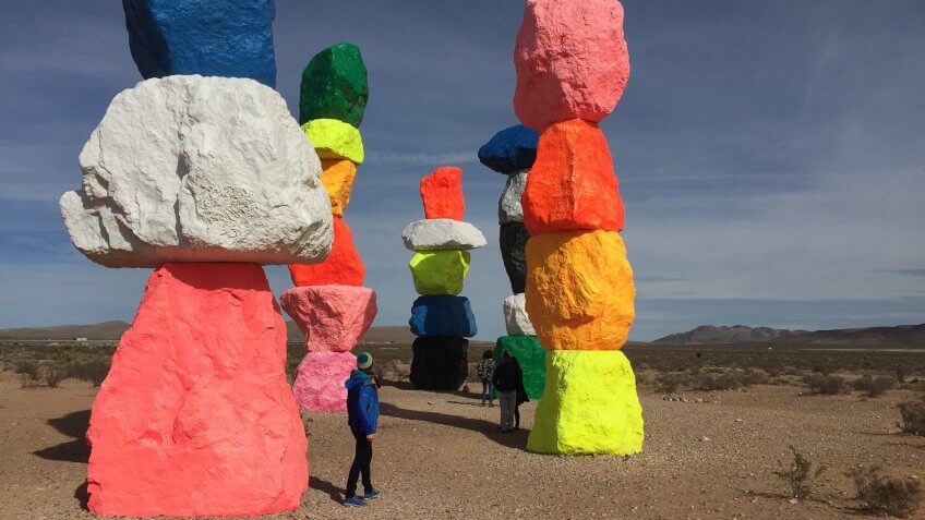 Seven Magic Mountains in Las Vegas Nevada