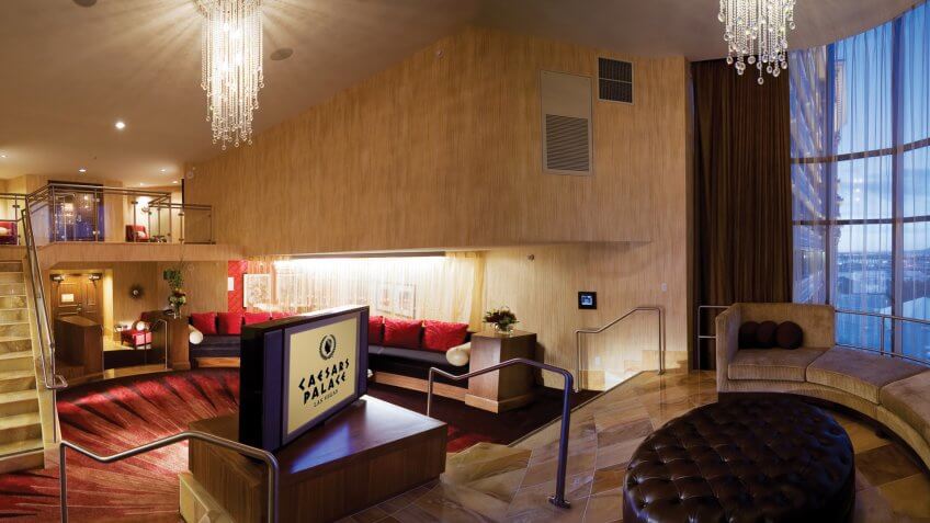 suite in Caesars Palace hotel