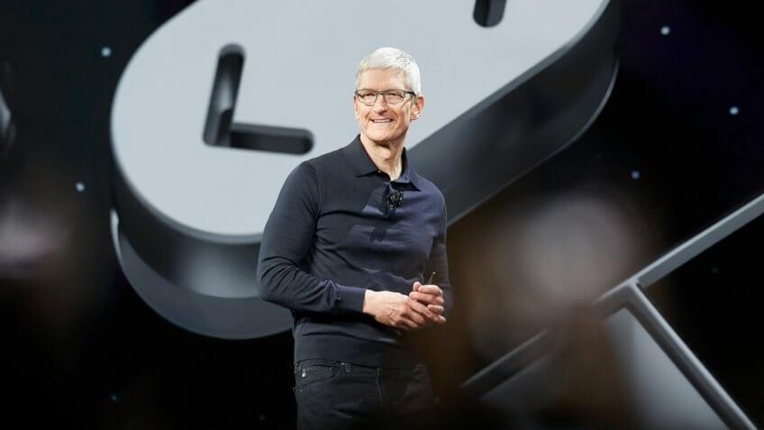 Marcio Jose Sanchez/AP/REX/ShutterstockApple CEO Tim Cook speaks during an announcement of new products at the Apple Worldwide Developers Conference, in San Jose, CalifApple Showcase, San Jose, USA - 04 Jun 2018.