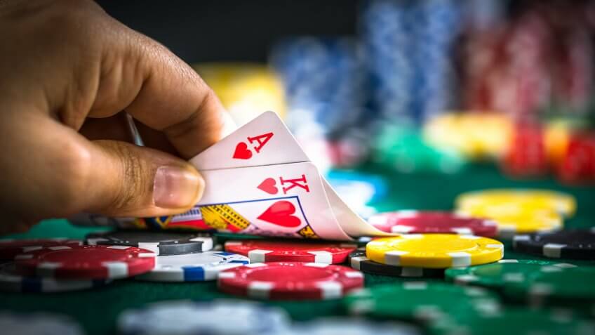 ace and king of hearts gambling
