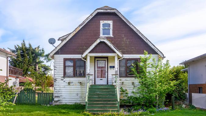 rugged old house