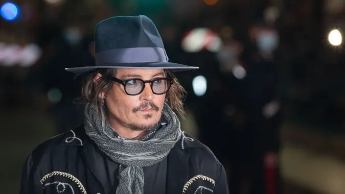 Mandatory Credit: Photo by Matteo Nardone/Pacific Press/Shutterstock (12542092ab)Johnny Depp attends red carpet organized by "Alice nella Citt?" in Via della Conciliazione in Rome, during 16th Rome Film Fest 2021 on October 17, 2021Rome Film Fest 2021: Johnny Depp meets fans in Rome, Italy - 17 Oct 2021.