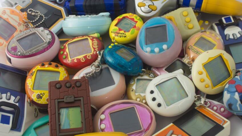 BANGKOK , THAILAND - October 14, 2017:a lot of virtual pet.