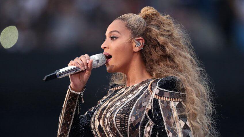 Photo by PictureGroup/REX/ShutterstockBeyonce KnowlesBeyonce and Jay-Z in concert, 'On The Run II Tour', Etihad Stadium, Manchester, UK - 13 Jun 2018.