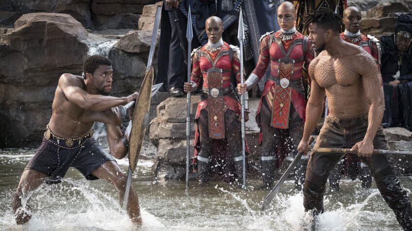 Chadwick Boseman, Michael B. Jordan "Black Panther" Film - 2018