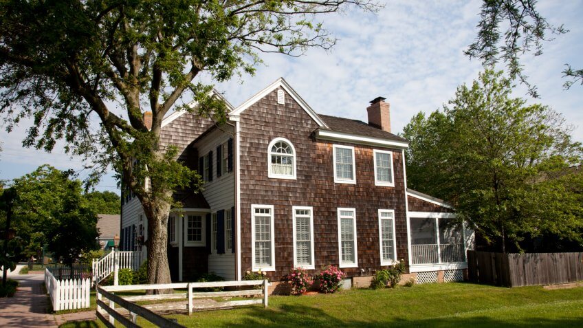 Residential property located in the historic section of Lewes, Delaware.
