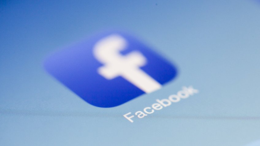 Facebook app on smartphone