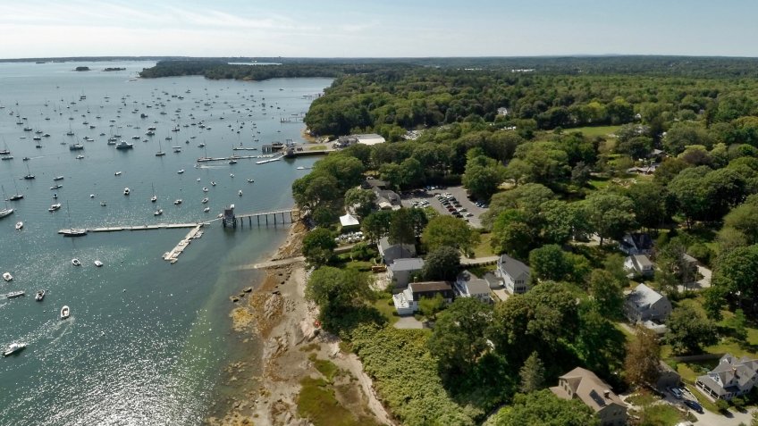 Falmouth Maine aerial photo