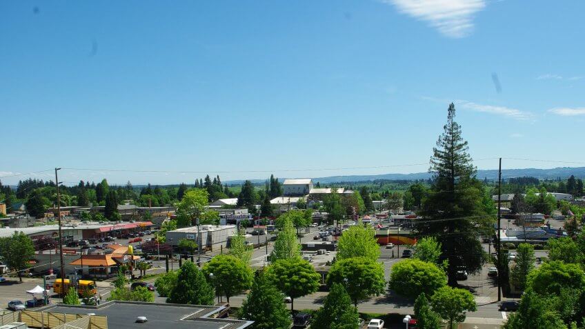 Hillsboro Oregon skyline