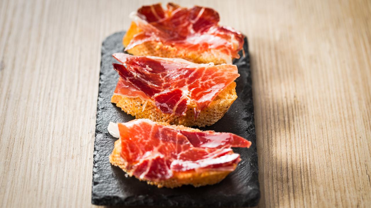 Tapas plate of Iberian ham