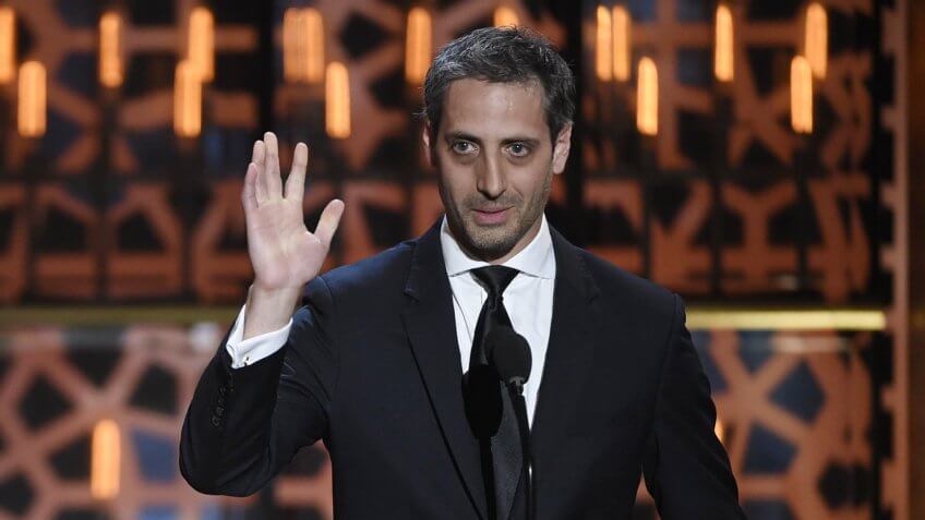 Photo by Chris Pizzello/Invision/AP/REX/Shutterstock (9056579dj)Fred Savage, left, and Josh Saviano accept the impact award for The Wonder Years at the TV Land Awards at the Saban Theatre, in Beverly Hills, Calif2015 TV Land Awards - Show, Beverly Hills, USA.