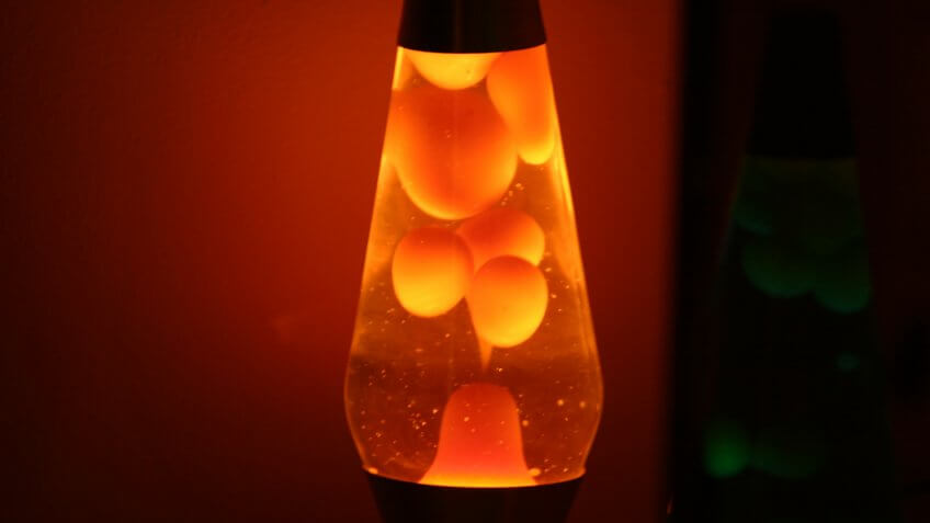 Orange lava lamp