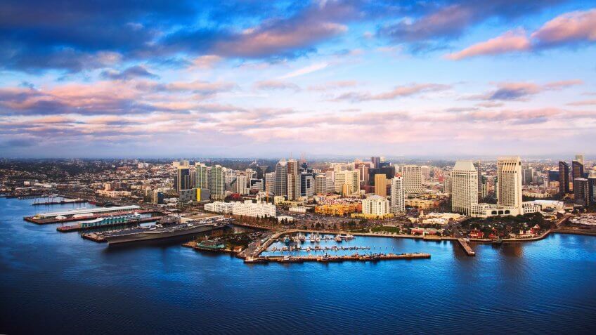 Beautiful downtown San Diego, California