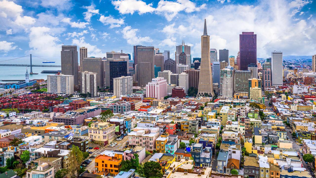 San Francisco, California, USA city skyline.