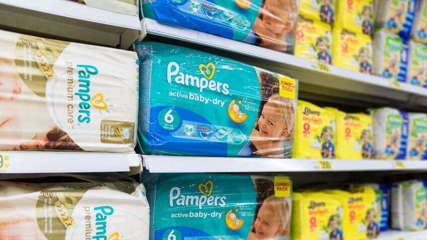 baby diapers and supplies