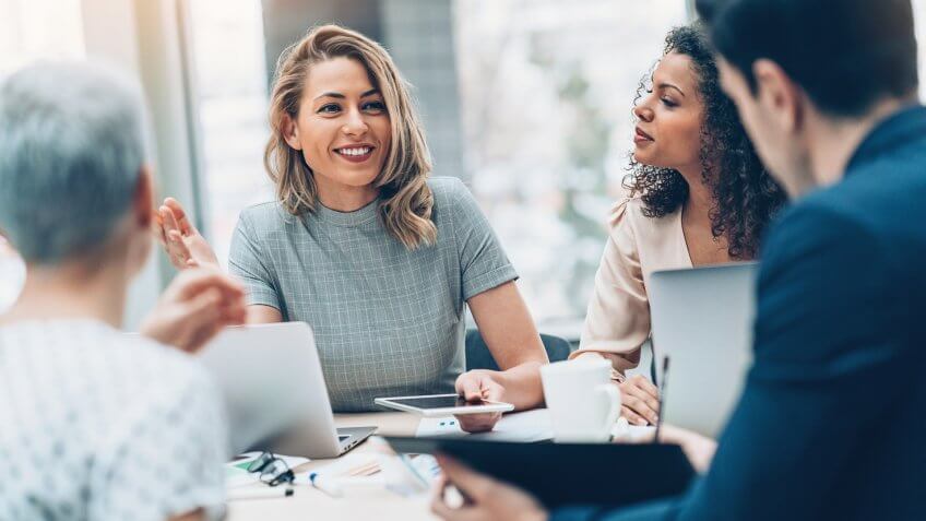 Group of people on a business meeting.
