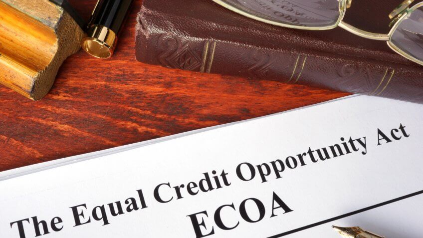 equal credit opportunity act ECOA