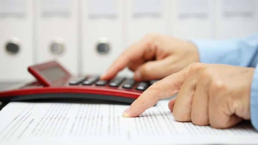hand pointing to contract