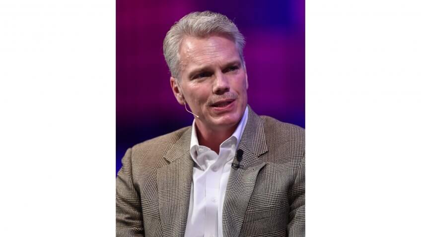 6 November 2014; Brad Smith, CEO, Intuit, on the centre stage during Day 3 of the 2014 Web Summit in the RDS, Dublin, Ireland.