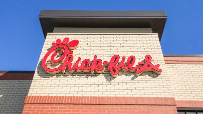 Chick-fil-A store sign