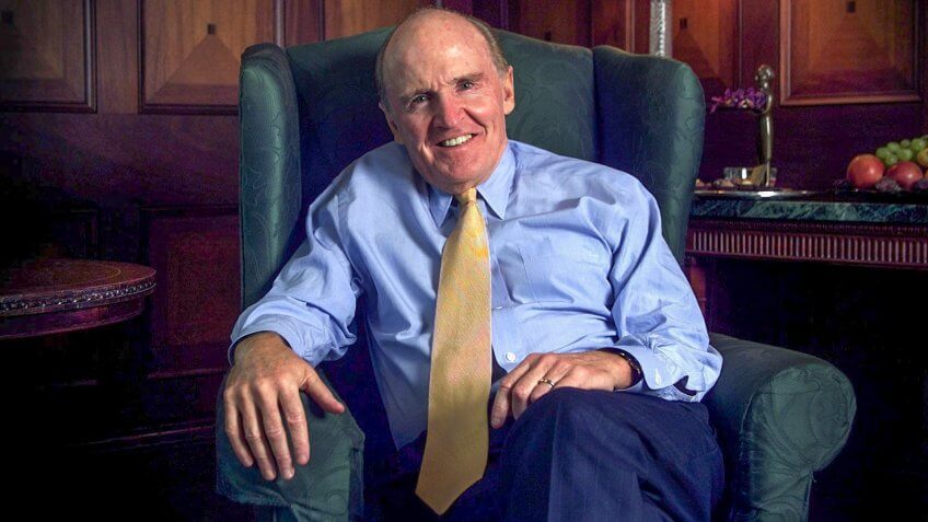Photo by REX/Shutterstock GENERAL ELECTRIC BOSS JACK WELCH WHO HAS A NEW BOOK OUT. JACK WELCH HEAD OF GEC GENERAL ELECTRIC, BRITAIN - 09 OCT 2001