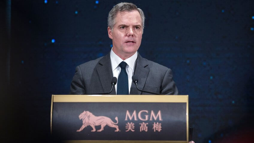 Photo by JEROME FAVRE/EPA-EFE/REX/Shutterstock (9375121t)MGM Resorts International Chairman and Chief Executive Officer James J.