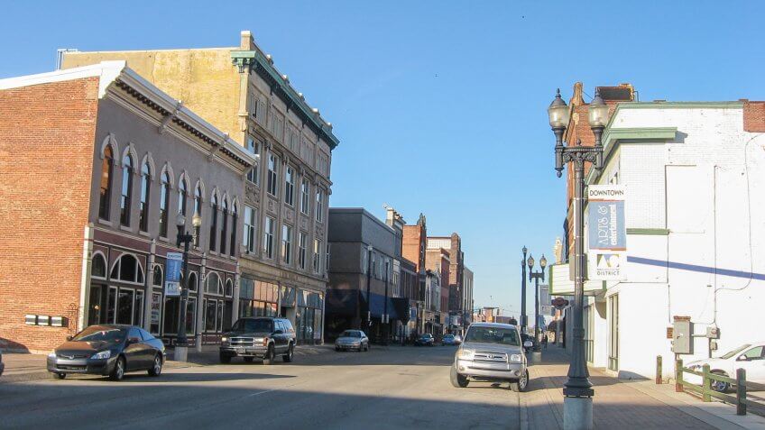 downtown Muncie Indiana