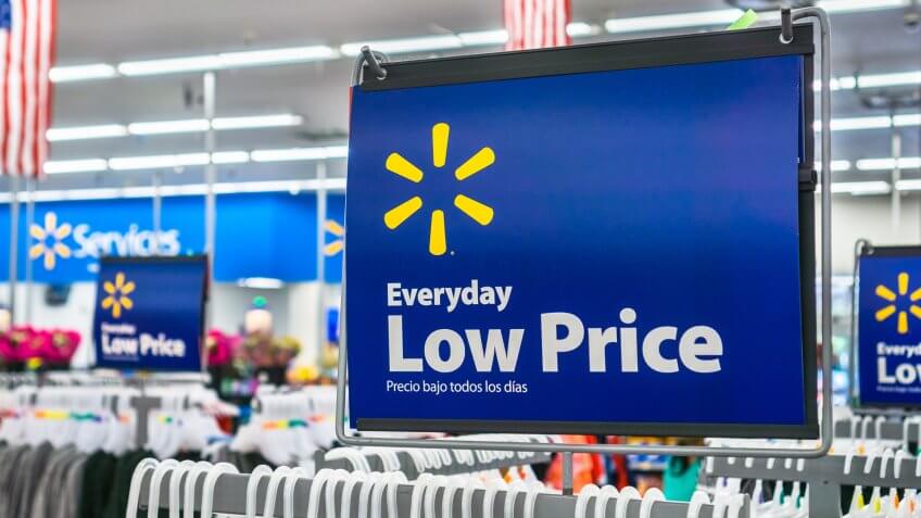 Walmart Everday Low Price sign