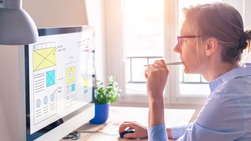 female web designer