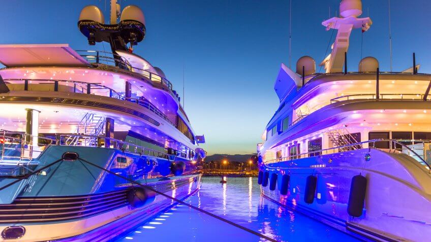The port of Antibes, French Riviera.