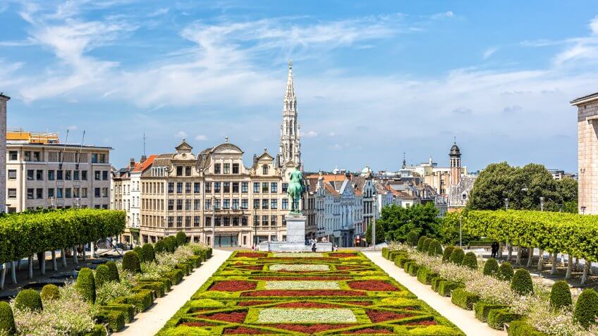 Skyline in Brussels.