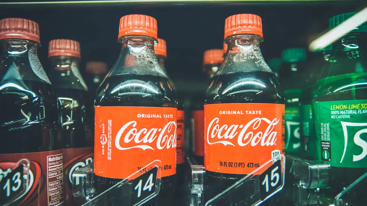 Coca-Cola drinks in vending machine