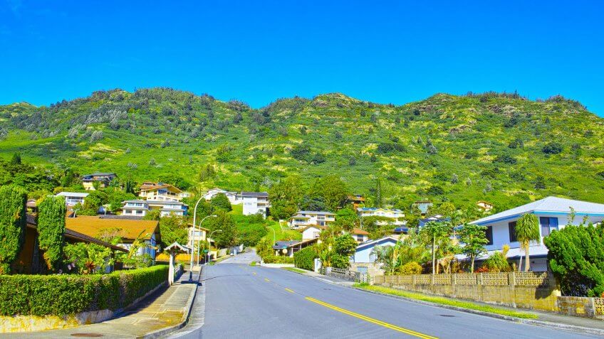 Hawaii residential neighborhood