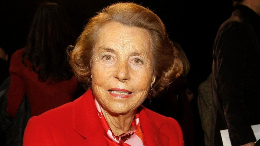 Liliane Bettencourt L'Oreal cosmetics heiress Liliane Bettencourt attends Franck Sorbier's spring/summer 2011 Haute Couture fashion collection, in Paris.