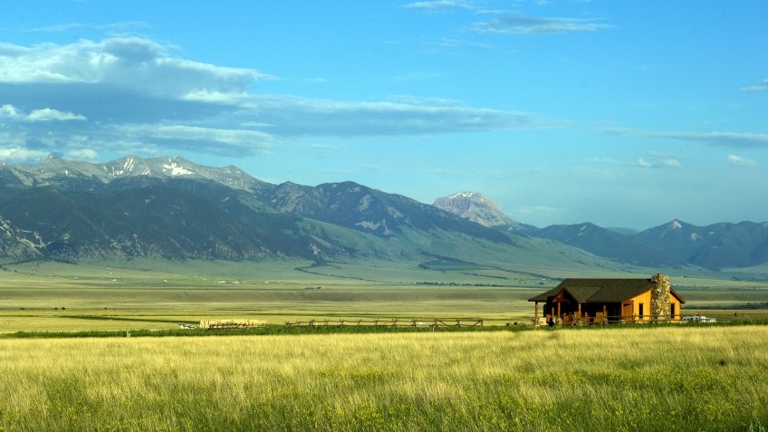 Montana rural house