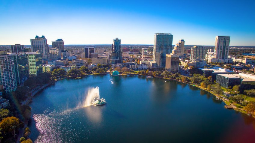 Orlando Florida, Lake Eola.