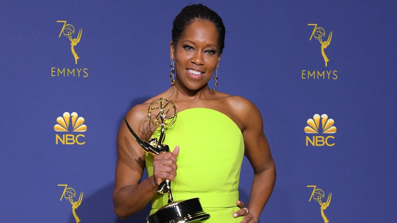 Mandatory Credit: Photo by David Fisher/REX/Shutterstock (9883797fc)Regina King - Outstanding Lead Actress in a Limited Series or a Movie - 'Seven Seconds'70th Primetime Emmy Awards, Press Room, Los Angeles, USA - 17 Sep 2018WEARING CUSTOM CHRISTIAN SIRIANO.