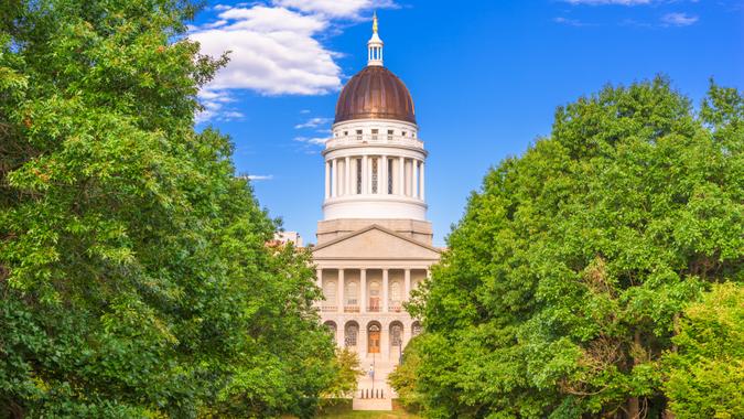 State House Maine Augusta shutterstock_1042326631